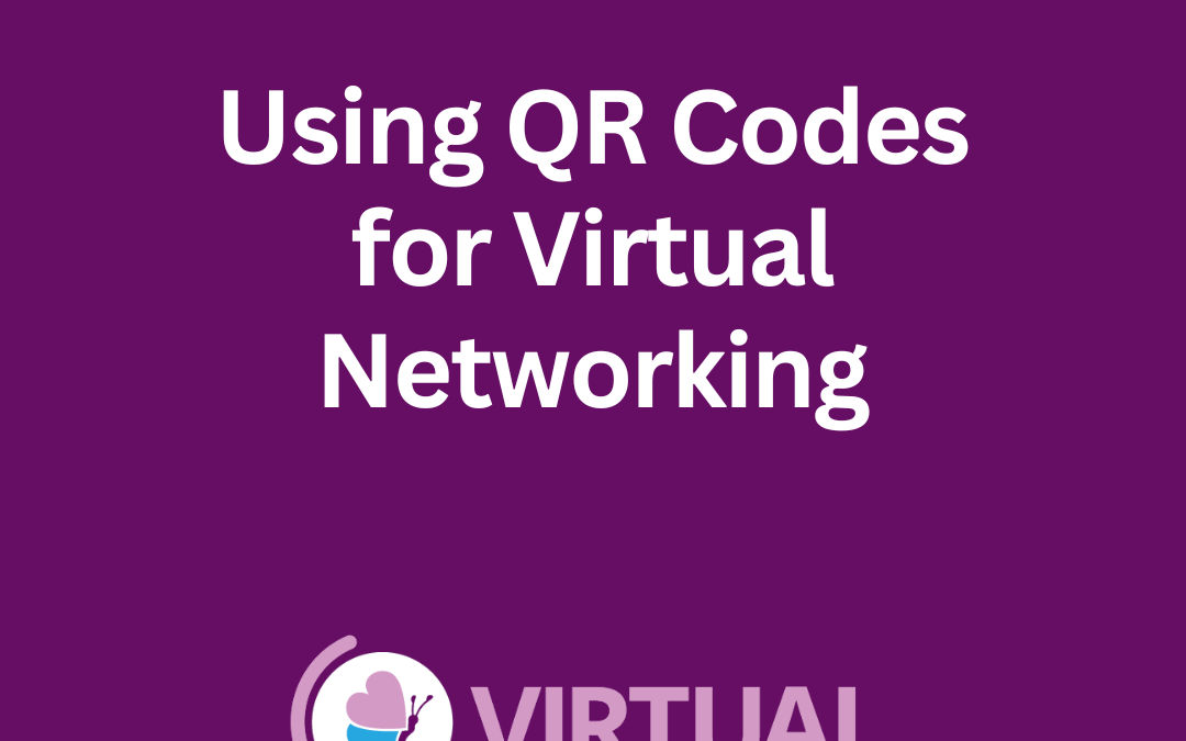 Using QR codes for virtual networking by Jill Celeste